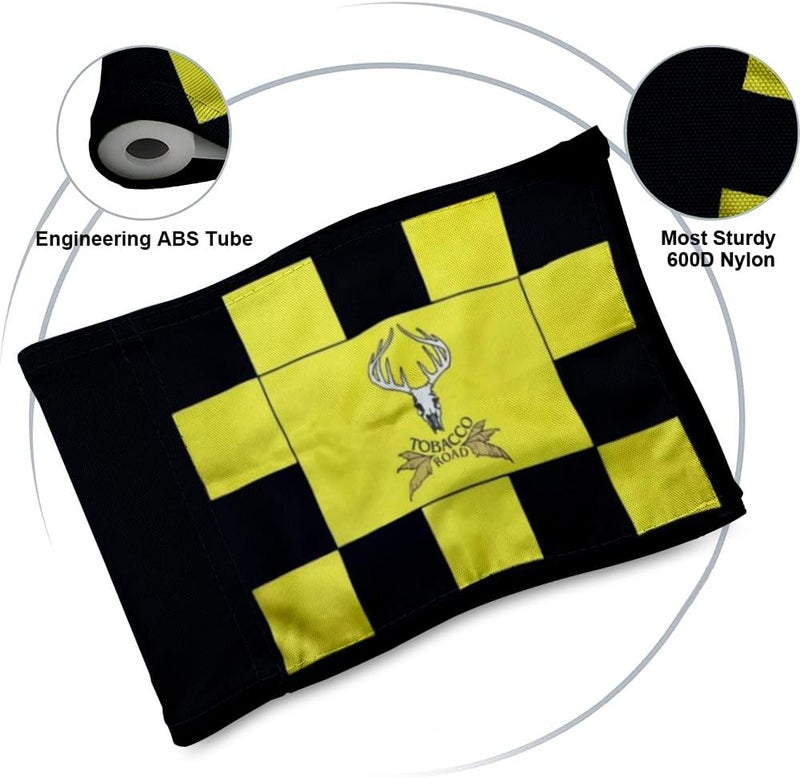2BUT Standard Tobacco Road Golf Club Pin Flag Practic Putting Green Golf Flag For Backyard Garden Double-Sewn 600D Nylon Miniature Pin Flag Regulation Tube Flag(8"x6") - Image 3